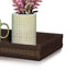 Vivid Rectangle Small Tray in Brown Color