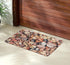 Shresmo PVC Multi Utility Designer Tufted Mat - 40cm X 60cm Red Stone Texture