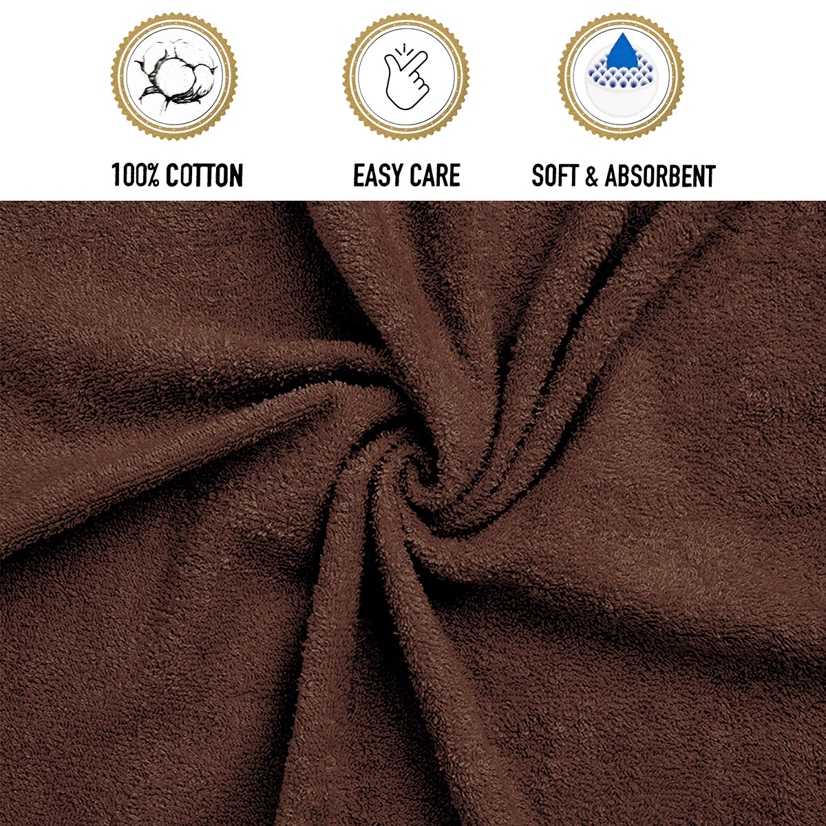 Spaces Essentials Collection Brown Bath Towel