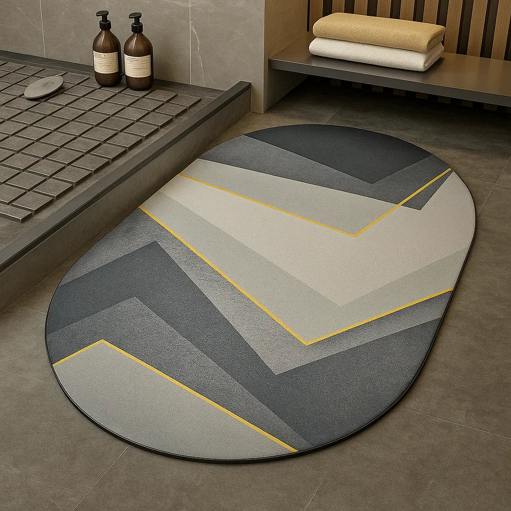 enera Bathroom Mat 40x60 cm Anti-Slip, Quick-Dry & Water Absorbing Mat