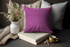 Coop Casper Sn47 Plain Cushion Cover - Rich Purple, 18x18 | Enera