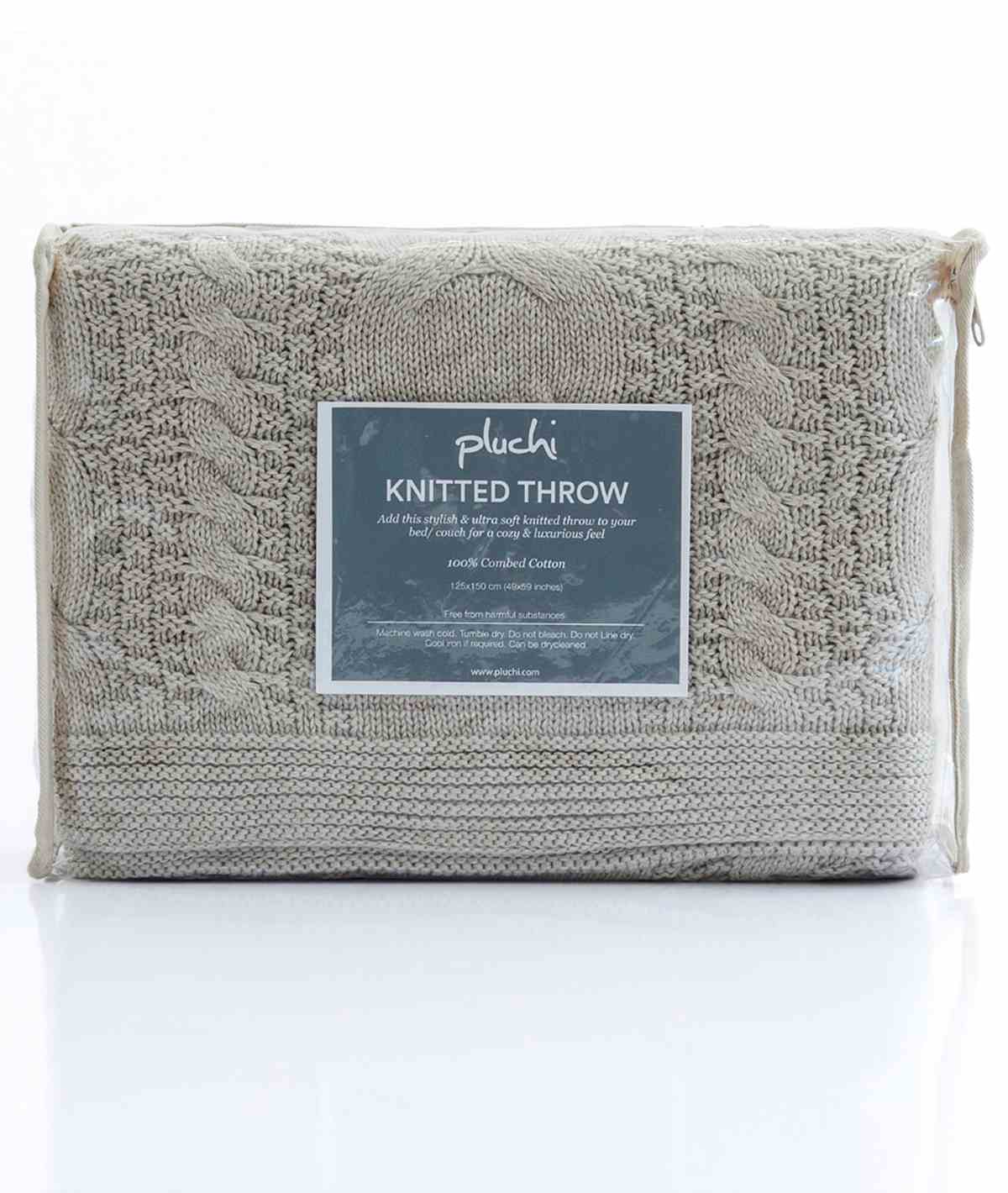 Pluchi Pale Whisper Color Throw - PLTHCLS6 | Stylish and Cozy | Enera