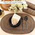 Saprose Craft Oval Placemat PM0001 Brown Color 30cm x 44cm