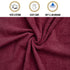 Spaces Essentials Collection Burgundy Bath Towel