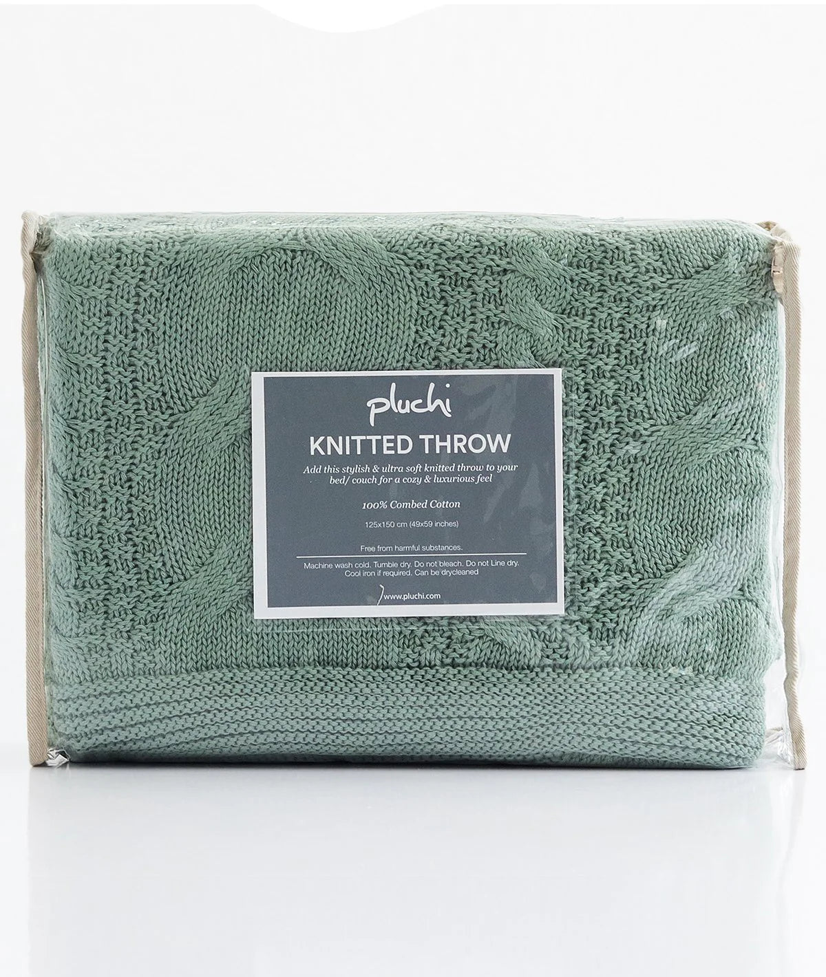 Pluchi Indus Blue Color Throw - PLTHCLS190 | Elegant and Luxurious | Enera