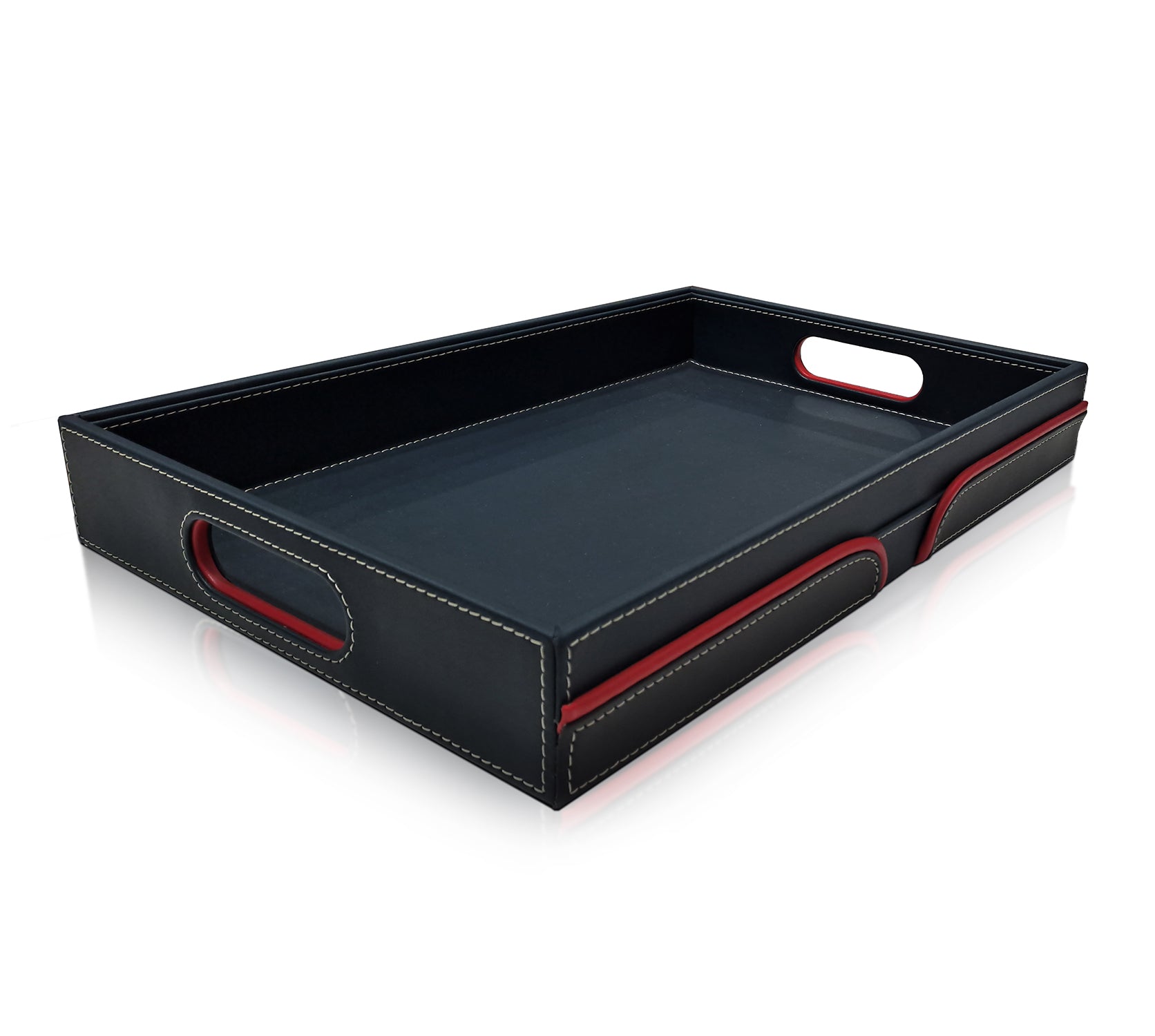 Opulence Rectangle Tray Big in Black Color