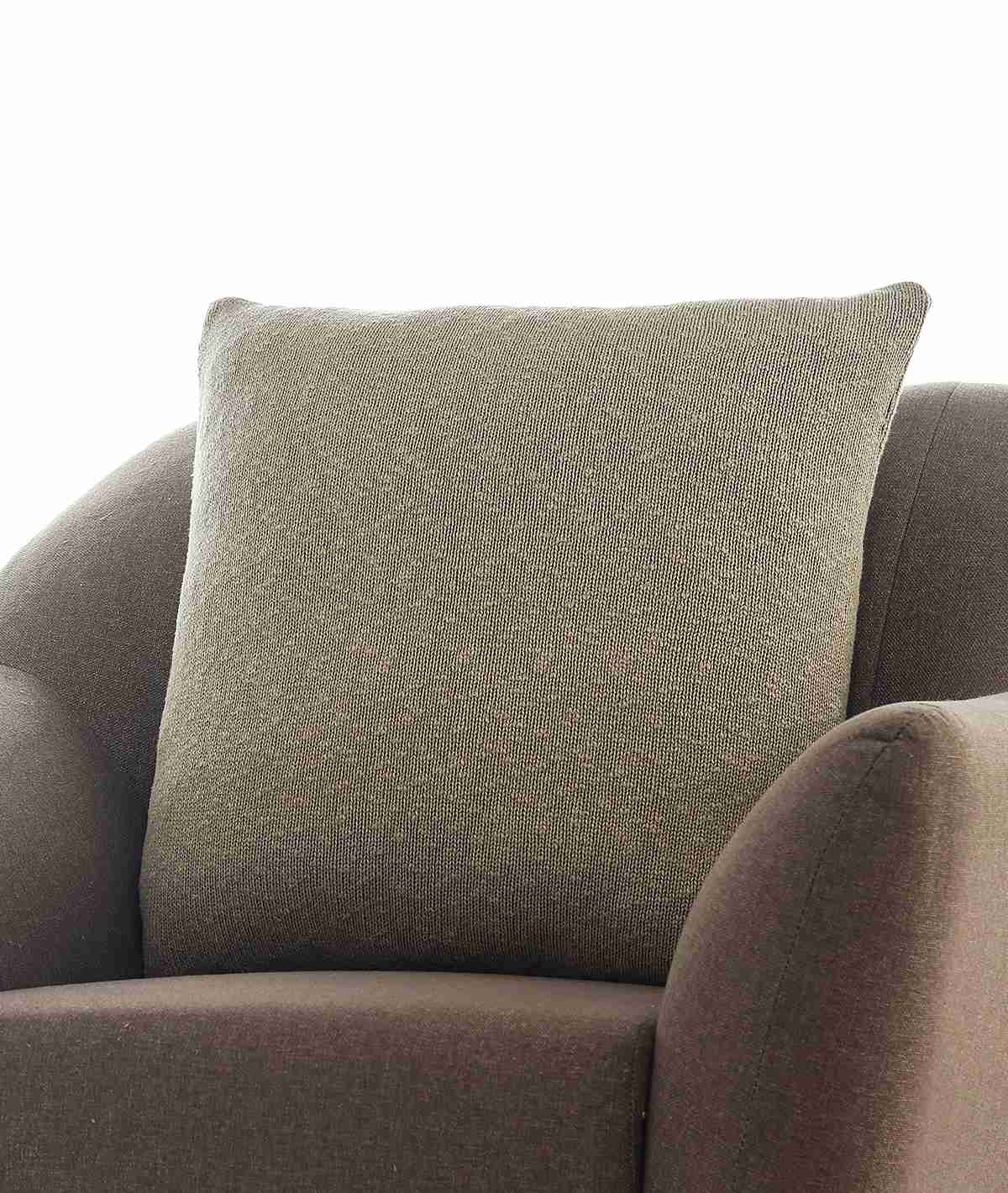 Pluchi Stone Color CCPLNK178 Cushion Cover 22x22 – Elegant & Versatile Home Decor | Enera