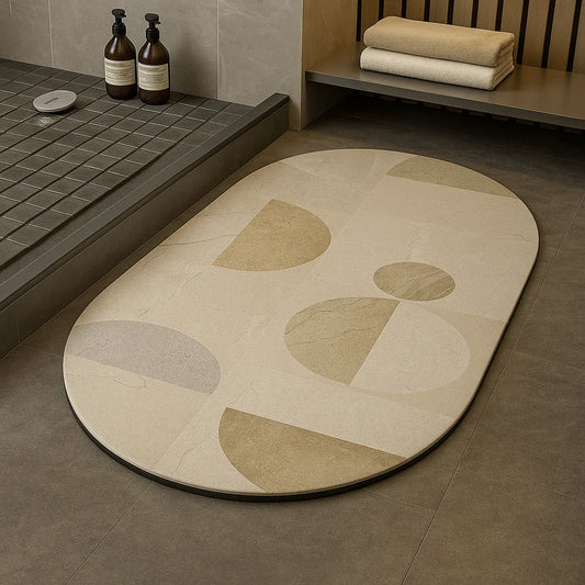 enera Bathroom Mat 40x60 cm Anti-Slip, Quick-Dry & Water Absorbing Mat