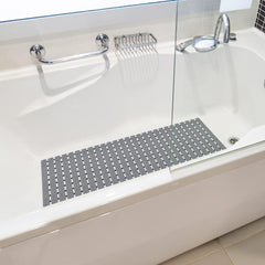 Enera PVC Shower Mat, Anti Skid with Foot Scrubber & Rubber Backing for Bath Room