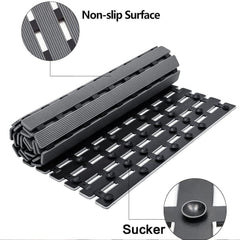 Enera PVC Shower Mat, Anti Skid with Foot Scrubber & Rubber Backing for Bath Room