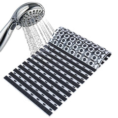 Enera PVC Shower Mat, Anti Skid with Foot Scrubber & Rubber Backing for Bath Room