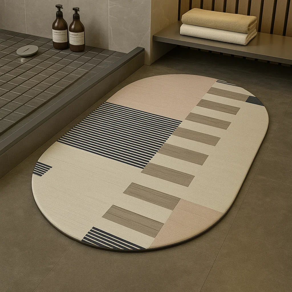 enera Bathroom Mat 40x60 cm Anti-Slip, Quick-Dry & Water Absorbing Mat