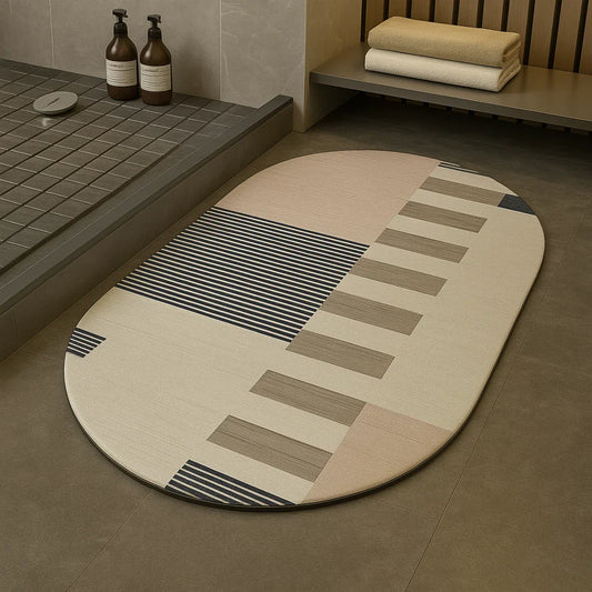 enera Bathroom Mat 40x60 cm Anti-Slip, Quick-Dry & Water Absorbing Mat
