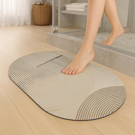 enera Bathroom Mat 40x60 cm Anti-Slip, Quick-Dry & Water Absorbing Mat