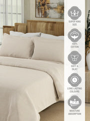 Boutique Printed King Bedsheet with 2 Pillow Covers 100% Pure Cotton