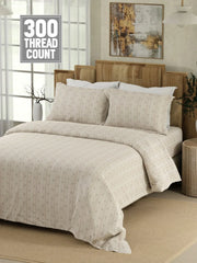 Boutique Printed King Bedsheet with 2 Pillow Covers 100% Pure Cotton