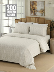 Boutique Super King Bedsheet with 2 Pillow Covers 100% Pure Cotton