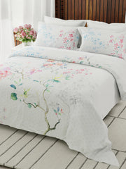 Boutique Super King Bedsheet with 2 Pillow Covers 100% Pure Cotton