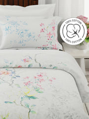 Boutique Super King Bedsheet with 2 Pillow Covers 100% Pure Cotton