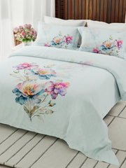 Boutique Super King Bedsheet with 2 Pillow Covers 100% Pure Cotton