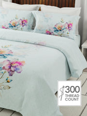 Boutique Super King Bedsheet with 2 Pillow Covers 100% Pure Cotton