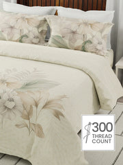 Boutique Super King Bedsheet with 2 Pillow Covers 100% Pure Cotton