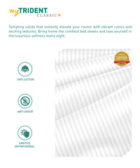 my Trident Stripe Single Bedsheet with Pillow Cover 100% Pure Cotton