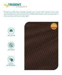 my Trident Stripe Single Bedsheet with Pillow Cover 100% Pure Cotton
