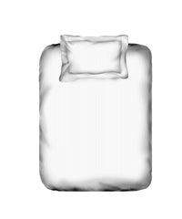 my Trident Stripe Single Bedsheet with Pillow Cover 100% Pure Cotton