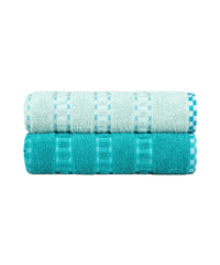 my Trident Bath Towel 2 Pcs Set 100% Cotton, Soft & Ultra Absorbent