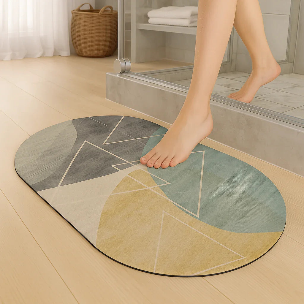 enera Bathroom Mat 40x60 cm Anti-Slip, Quick-Dry & Water Absorbing Mat