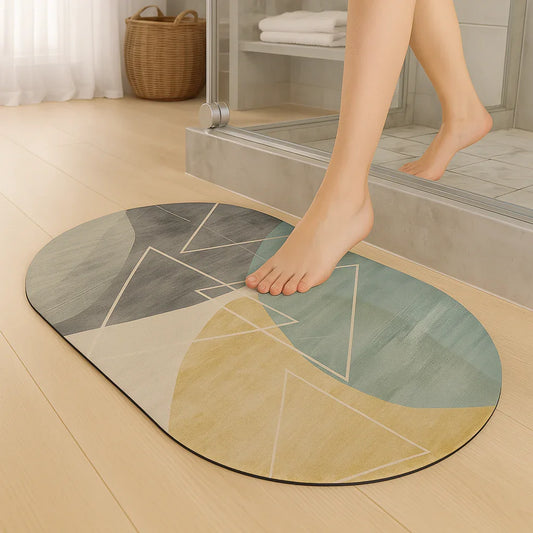 enera Bathroom Mat 40x60 cm Anti-Slip, Quick-Dry & Water Absorbing Mat