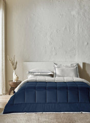 Sansaar Quilted Reversible Comforter Set 100% Pure Cotton (Set of 4)