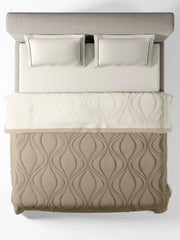 Sansaar Quilted Reversible Comforter Set 100% Pure Cotton (Set of 4)