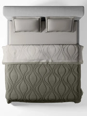 Sansaar Quilted Reversible Comforter Set 100% Pure Cotton (Set of 4)