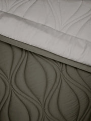 Sansaar Quilted Reversible Comforter Set 100% Pure Cotton (Set of 4)