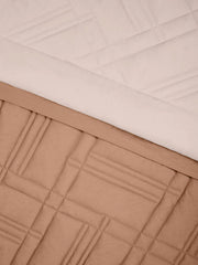 Sansaar Quilted Reversible Comforter Set 100% Pure Cotton (Set of 4)