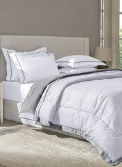 Sansaar Quilted Reversible Comforter Set 100% Pure Cotton (Set of 4)