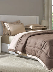 Sansaar Quilted Reversible Comforter Set 100% Pure Cotton (Set of 4)
