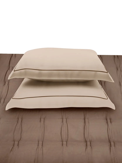 Sansaar Quilted Reversible Comforter Set 100% Pure Cotton (Set of 4)