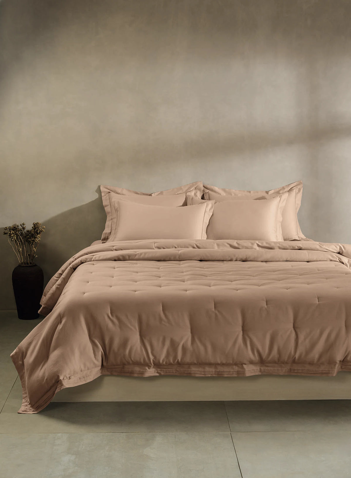 Simply Ruskin Almond | 100% Cotton | Double Comforter Bedding Set