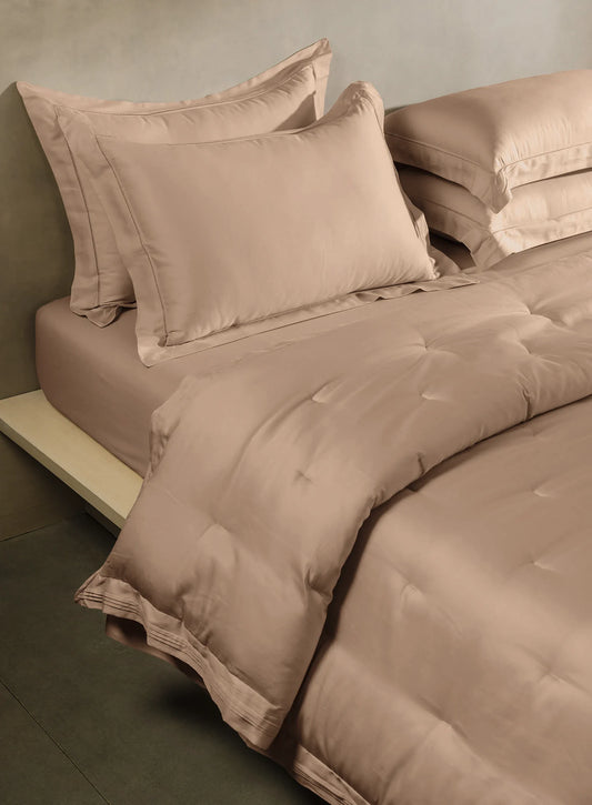 Simply Ruskin Almond | 100% Cotton | Double Comforter Bedding Set