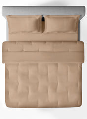 Simply Ruskin Almond | 100% Cotton | Double Comforter Bedding Set