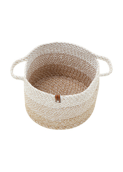 Obsessions Suzan Beige Color Organizing Basket - Elegant & Practical Storage, 29x29x24 cm | Enera