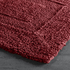 Oyela Ruby Maroon Bathroom Mat 40x60 cm Anti-Slip, Quick-Dry & Water Absorbing Mat