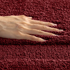 Oyela Ruby Maroon Bathroom Mat 40x60 cm Anti-Slip, Quick-Dry & Water Absorbing Mat