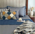 Sadyaska Prime King Size Bed Cover | Camille Navy & Dark Grey | Enera