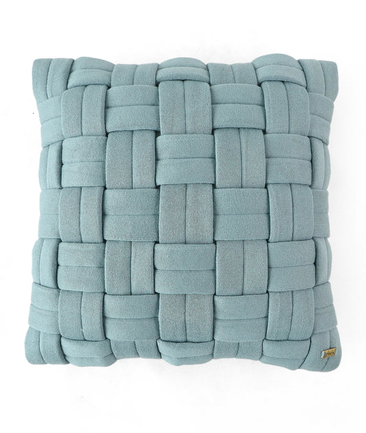 Pluchi 100% Knit Cotton, Cushion Cover 16x16 for Home Decor