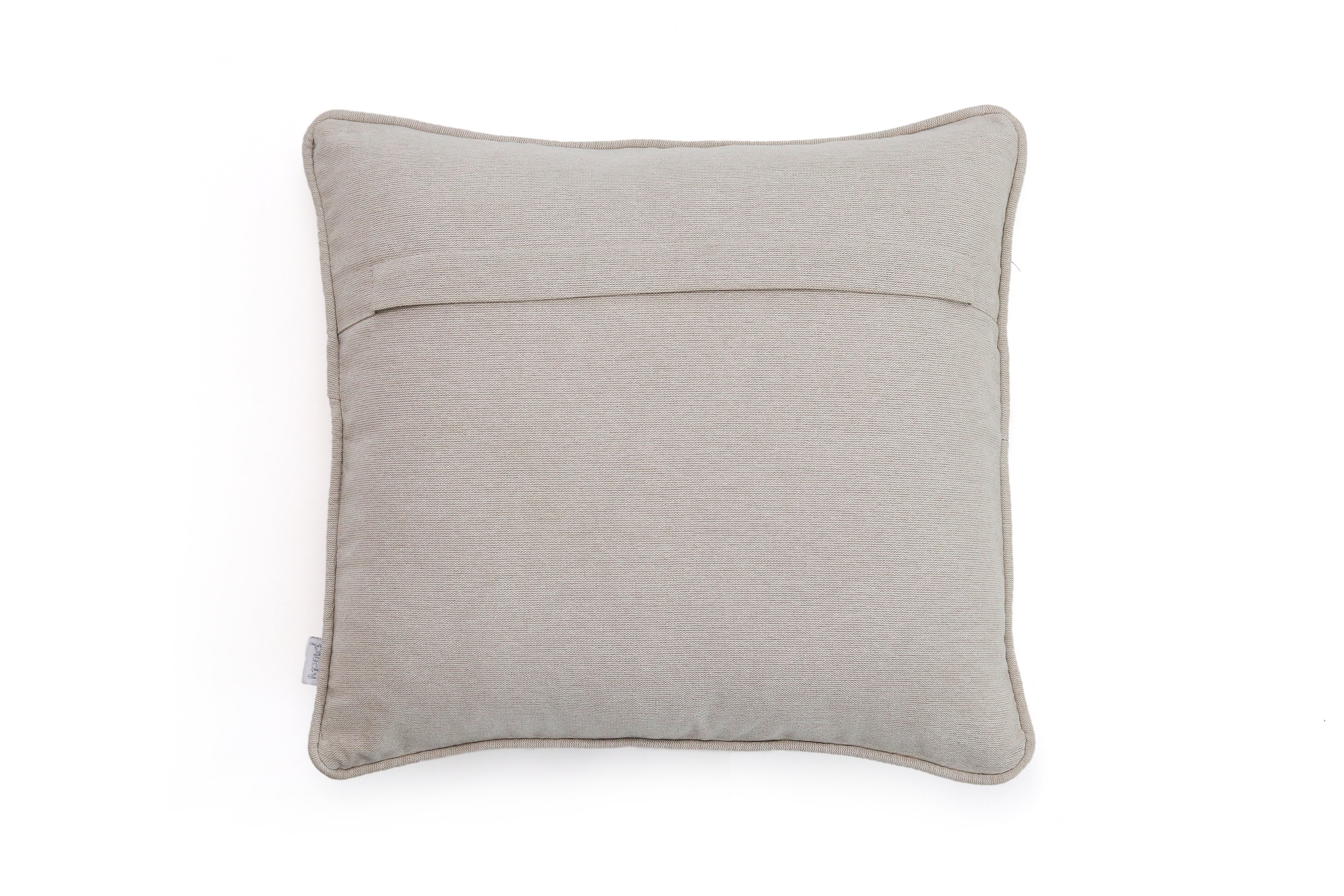 Pluchi Ivory Cushion Cover CCEMBI243 16 x 16 | Classic & Elegant | Enera