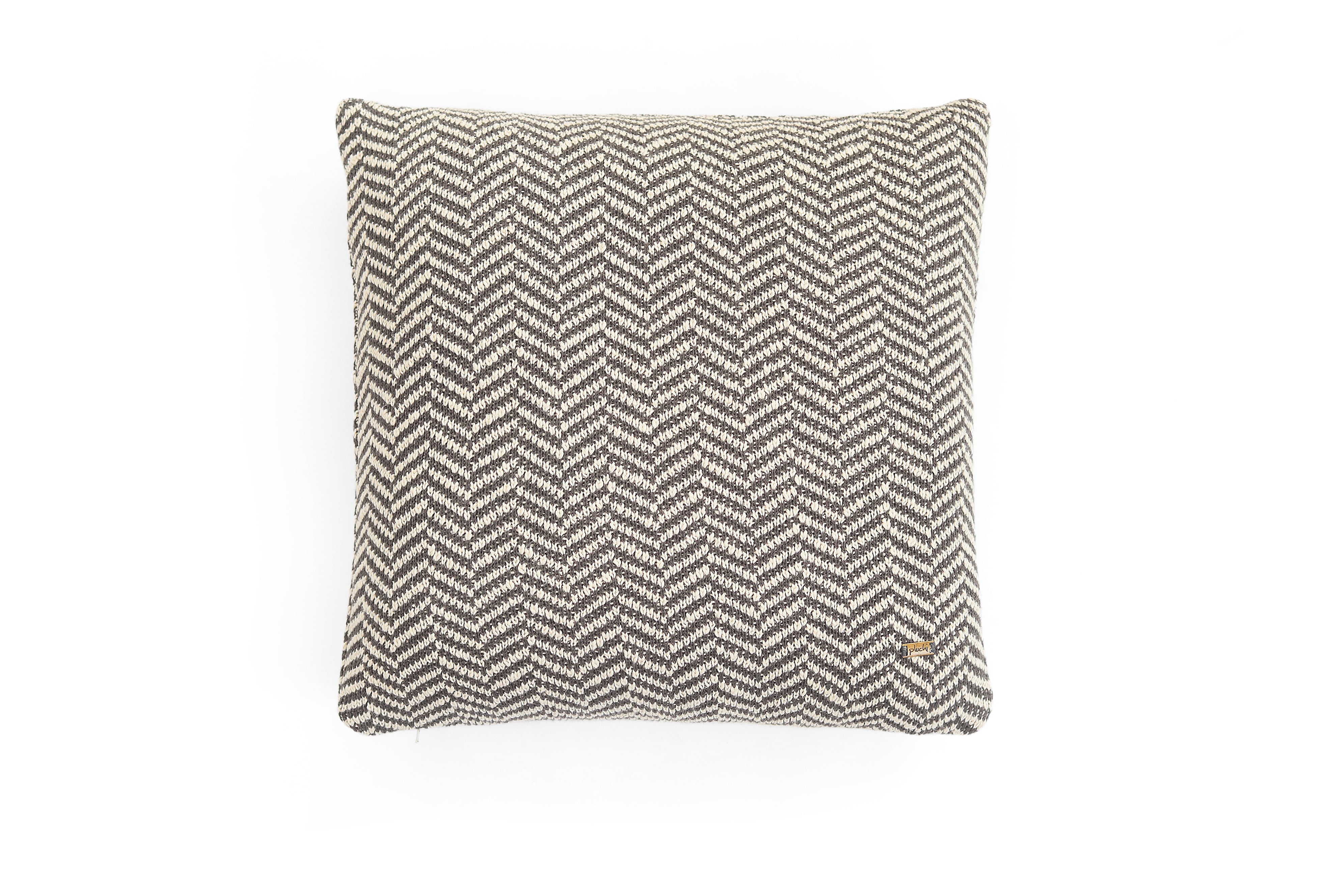 Pluchi Antique Grey & Natural Color CCHRNB192 Cushion Cover - Size 18 X 18 | Stylish Home Decor | Enera